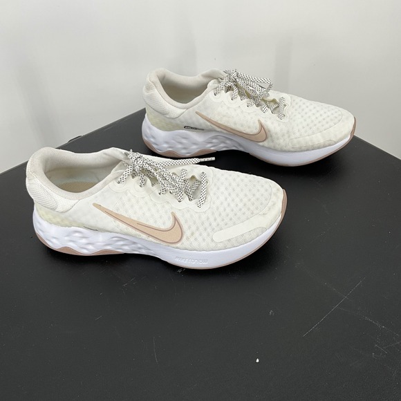 Nike‎ Renew Women's Running Shoes White Tan Lace Up Athletic Sneakers - Picture 3 of 10